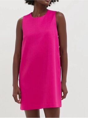 Tuckernuck Magenta Button Bitsy Dress